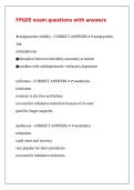 FPGEE exam questions with answers