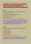 Telemetry & Cardiac Nursing Exam Pack &ndash; NURS 320 Medical-Surgical MCQs with Rationales &lpar;2026&comma; Chamberlain College of Nursing&rpar;