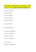 Ramp Agent Exam Questions and Answers &vert; 100&percnt;&NewLine;Correct &vert; Latest Update 2026&sol;2027 &lpar;GRADED A&plus;&rpar; 