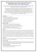 Wyoming Master Electrician Exam 2026-2027 QUESTIONS AND ANSWERS ALREADY GRADED A&plus;&period; 100&percnt;&NewLine;Verified Solutions &vert; Updated Per Latest Guidelines &vert; Graded A&plus;