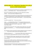 SEJPME-US001-06 - Multinational Operations Test with all Correct & 100&percnt; Verified Answers