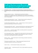Life-span Development&colon; Santrock Human Development Final Exam and All Correct Answers 2026 Updated&period;