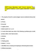 GISP Exam Questions And Correct Answers With&NewLine;Complete Solution &vert; Latest Update 2026&sol;2027 &vert; Graded&NewLine;A&plus;&period;