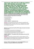 Fall Semester 2026&ndash;2027 DCF Certification Updated 2026 &vert; 190&plus; Questions and Answers &vert; DCF Certification Exam Prep&comma; Comprehensive Study Guide&comma; Practice Exam&comma; Test Bank&comma; Child Care Training&comma; Child Development&comma; Health and Safety&comma; Child Abuse and Neglect Prev