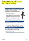 NR304 Week 1 Edapt Exam Questions and&NewLine;Answers 2026&sol;2027 Graded a&plus;