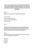 APEA 3P POST UNIVERSITY MSN-FNP CERTIFICATION PREPARATION&NewLine;STUDY GUIDE 2026 EXAM GAURANTEED PASS WITH 100&plus; TEST BANK&NewLine;QUESTIONS 2026 CARRICULUM BASSED VERRIFIED TEST INSTANT PDF&NewLine;DOWNLOAD