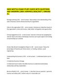 SANS MGT514 EXAM STUDY GUIDE WITH QUESTIONS&NewLine;AND ANSWERS &lpar;100&percnt; VERIFIED&rpar; 2026&sol;2027 &vert; GRADED&NewLine;A&plus;&period;