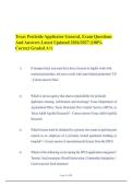 Texas Pesticide Applicator General&comma; Exam Questions&NewLine;And Answers Latest Updated 2026&sol;2027 &lpar;100&percnt;&NewLine;Correct Graded A&plus;&rpar;