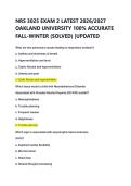 NRS 3025 EXAM 2 LATEST 2026&sol;2027 &NewLine;OAKLAND UNIVERSITY 100&percnt; ACCURATE &NewLine;FALL-WINTER &lpar;SOLVED&rpar; &vert;UPDATED 