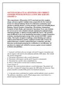 ASCP EXAM 200 ACTUAL QUESTIONS AND CORRECT &NewLine;ANSWERS WITH RATIONALE LATEST 2026 ALREADY &NewLine;GRADED A&plus;