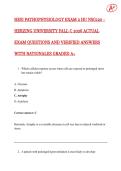 HESI PATHOPHYSIOLOGY EXAM 2 HU NSG120 &ndash; HERZING UNIVERSITY FALL C 2026 ACTUAL EXAM QUESTIONS AND VERIFIED ANSWERS WITH RATIONALES GRADED A&plus;
