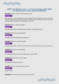 APHY 102 Midterm Exam - Ivy Tech Questions with 100&percnt;&NewLine;Verified Answers Latest Update 2026&sol;2027