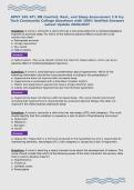 APHY 102 ATI&colon; RN Comfort&comma; Rest&comma; and Sleep Assessment 2&period;0 Ivy Tech Community College Questions with 100&percnt; Verified Answers Latest Update 2026&sol;2027&NewLine;