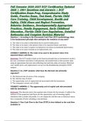Fall Semester 2026&ndash;2027 DCF Certification Updated 2026 &vert; 190&plus; Questions and Answers &vert; DCF Certification Exam Prep&comma; Comprehensive Study Guide&comma; Practice Exam&comma; Test Bank&comma; Florida Child Care Training&comma; Child Development&comma; Health and Safety&comma; Child Abuse and Negl