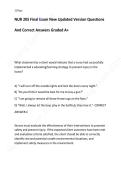NUR 205 Final Exam New Updated Versions 2025&sol;2026 Graded A&plus;