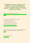 NY Independent General Adjuster Exam &ndash; &NewLine;GRADED A &ndash; &NewLine;New York Department of &NewLine;Financial Services &lpar;DFS&rpar; Independent &NewLine;Adjuster &ndash; &NewLine;202&NewLine;6&NewLine;&sol;20&NewLine;27 &NewLine;Edition &ndash; &NewLine;Verified &NewLine;Questions and Answers 