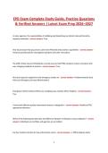 EPD Exam Complete Study Guide&comma; Practice Questions & Verified Answers Latest Exam Prep 2026&ndash;2027