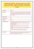 StraighterLine CHEM101 - Final Exam Questions & Verified&NewLine;Answers &lpar;2025-2026&rpar; - Complete Study Guide - 129 Questions&NewLine;and Answers Already Graded A&plus; Premium Exam Tested And&NewLine;Verified&NewLine;