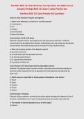 Nutrition BIOD 121 Exam3 Practice Test Questions and 100&percnt; Correct&NewLine;Answers&sol; Portage BIOD 121 Exam 3 Latest Practice Test&NewLine;Nutrition BIOD 121 Exam Practice Test Questions