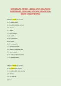 NIHSS GROUP C - PATIENTS 1-6 EXAM LATEST 2026 UPDATED &NewLine;QUESTIONS AND VERIFIED 100&percnt; SOLUTIONS &lpar;2026&sol;2027&rpar; &vert;A&plus; &NewLine;GRADED &vert;GUARANTEED PASS