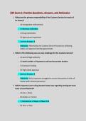 Exam 1&colon;CBP Exam 1&colon;  100&percnt; Verified Questions&  Answers With  Rationales&colon; Guaranteed A&plus;Score Solution