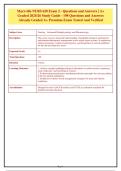 Maryville NURS 620 Exam 2 - Questions and Answers &vert; A&plus;&NewLine;Graded 2025&sol;26 Study Guide - 198 Questions and Answers&NewLine;Already Graded A&plus; Premium Exam Tested And Verified