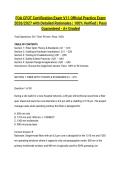 FOA CFOT Certification Exam V11 Official Practice Exam 2026&sol;2027 with Detailed Rationales &vert; 100&percnt; Verified &vert; Pass Guaranteed - A&plus; Graded