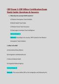 CBP Exam 3 Study Guide&colon;CBP Officer Certification Exam Study Guide&colon; Questions & Answers&colon; Latest Updated A&plus; Score Guide