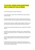 TCI STUDY GUIDE EXAM QUESTIONS WITH COMPLETE SOLUTIONS