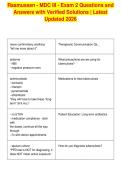 Rasmussen - MDC III - Exam 2 Questions and&NewLine;Answers with Verified Solutions &vert; Latest&NewLine;Updated 2026
