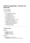 English Language Notes 