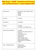 Med Surg II - EXAM 1 Questions and Answers&NewLine;with Verified Solutions &vert; Latest Updated 2026