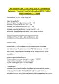 ODP Spectacle Final Exam Actual 2026&sol;2027 with Detailed Rationales &vert; Complete Exam-Style Questions &vert; 100&percnt; Verified &vert; Pass Guaranteed - A&plus; Graded