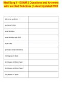 Med Surg II - EXAM 2 Questions and Answers&NewLine;with Verified Solutions &vert; Latest Updated 2026