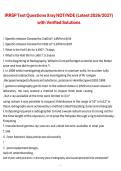 IRRSP Test Questions &ndash; X-Ray NDT&sol;NDE &lpar;Latest 2026&sol;2027&rpar; with Verified Solutions &vert; Complete Certification Exam Study Guide