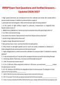 IRRSP Exam Test Questions and Verified Answers &ndash; Updated 2026&sol;2027 &vert; Complete Certification Exam Study Guide