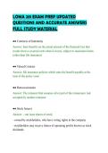 LOMA 281 EXAM PREP UPDATED QUESTIONS AND ACCURATE ANSWERS FULL STUDY MATERIAL