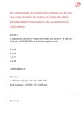 ACCT 526 MANAGERIAL ACCOUNTING FINAL EXAM 2026 &sol; 2027 &vert; ACCT 526 FINAL EXAM &vert; UNIVERSITY OF LOUISIANA QUESTIONS AND CORRECT DETAILED ANSWERS WITH RATIONALES &vert;&vert; 100&percnt; GUARANTEED PASS&excl;&excl; LATEST VERSION