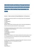 WGU D440 Health and Wellness Through Nutritional Science Final Exam Actual 2025&sol;2026 with Detailed Rationales &vert; 100&percnt; Verified &vert; Pass Guaranteed &ndash; A&plus; Graded