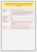 NURS 620 Exam 2 with Accurate Answers - 192 Questions and&NewLine;Answers Already Graded A&plus; Premium Exam Tested And&NewLine;Verified