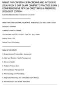 NR667 FNP CAPSTONE PRACTICUM AND INTENSIVE&NewLine;&lpar;CEA&rpar; WEEK 8 EXIT EXAM COMPLETE PRACTICE EXAM &vert;&NewLine;COMPREHENSIVE REVIEW QUESTIONS & ANSWERS &vert;&NewLine;2026&sol;2027 EDITION