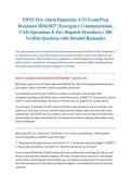 FDNY Fire Alarm Dispatcher Z-51 Exam Prep Document 2026&sol;2027 &vert; Emergency Communications&comma; CAD Operations & Fire Dispatch Procedures &vert; 100 Verified Questions with Detailed Rationales&NewLine;