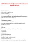 JAMF 100 Exam Practice Questions and Correct Answers 2026&sol;2027 Updated &vert; Complete Certification Exam Study Guide