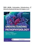 TEST BANK Understanding Pathophysiology 6th Edition Huether McCance &lpar;Chapters 1-42&rpar;
