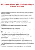 JAMF 100 Comprehensive Exam Questions and Answers &ndash; 2026&sol;2027 Study Guide &vert; Complete Certification Exam Preparation