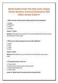Master Gardener Exam Prep Study Guide &vert; Original&NewLine;Practice Questions&comma; Answers & Explanations &lpar;2026&NewLine;Edition&rpar; Already Graded A&plus;