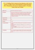 NV C-23 Drilling Wells Contractor Exam Questions And Correct&NewLine;Answers &lpar;Verified Answers&rpar; Plus Rationales &vert; Instant Download&NewLine;Pdf - 130 Questions and Answers Already Graded A&plus; Premium&NewLine;Exam Tested And Verified&NewLine;