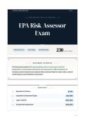 EPA Risk Assessor Exam
