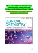 TEST BANK&colon; Clinical Chemistry Principles Techniques & Correlations &lpar;9th Edition&rpar; Bishop &vert; All Chapters 1-31 Included