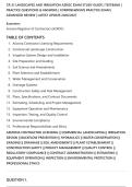 CR-21 LANDSCAPES AND IRRIGATION AZROC EXAM STUDY GUIDE &vert; TESTBANK &vert;&NewLine;PRACTICE QUESTIONS & ANSWERS &vert; COMPREHENSIVE PRACTICE EXAM &vert;&NewLine;ADVANCED REVIEW &vert; LATEST UPDATE 2026&sol;2027